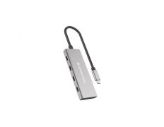 HUB USB 3.2 Gen 2 Conceptronic HUBBIES16G, 4 Puertos 10Gbps, USB-C - 100W USB PD, Aluminio