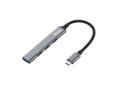 HUB USB-C EQUIP LIFE con Carcasa de Aluminio - 1xUSB-A 3.0 y 3xUSB-A 2.0