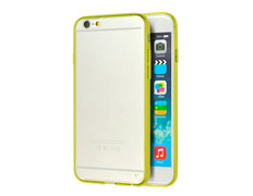 Carcasa TPU transparente Amarilla para iPhone 6   4,7"