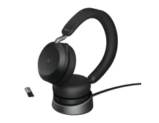 Jabra Evolve2 75 UC ANC Auriculares Negro - Micrófono y Soporte de Carga