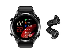 Smartwatch JM03 Negro Correa Silicona Auriculares TWS
