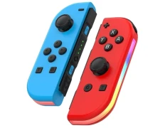 Gamepad Mando J-C Set Izq/Dcha Azul/Rojo con RGB - OEM