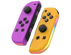 Gamepad Mando J-C Púrpura/Naranja Izq/Dcha con RGB - OEM