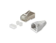 Kit 100 RJ45 Conectores Equip Categoría 6 FTP con Guía y Capuchón