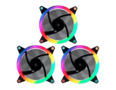 Kit Ventilador Interno Unyka Candy 120mm ARGB LED 7 Aspas 1500RPM