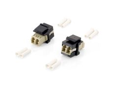 Kit Adaptador Fibra Óptica Keystone LC Duplex 8 Uds - Equip