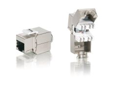 CONECTOR HEMBRA RJ45 FTP CAT6 - KIT 8 UDS PANEL KEYSTONE EQUIP