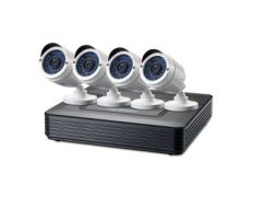 Kit de Videovigilancia Level One DSK-4001 - 1080p, 4 Canales, 4 Cámaras, Grabador, Cables - Interior/Exterior