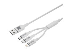 CABLE USB-A 3en1 1M Kodak Lightning MicroUSB USB-C