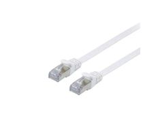 LATIGUILLO PLANO APANTALLADO CATEGORIA 6A/10G 3M BLANCO - Marca EQUIP