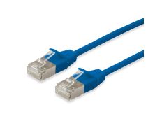 LATIGUILLO CATEGORÍA 6A SLIM APANTALLADO S/FTP AZUL 3M LIBRE DE HALÓGENOS - EQUIP