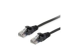 LATIGUILLO DE RED CAT.6 U/UTP 1.5M NEGRO EQUIP LIBRE HALOGENOS