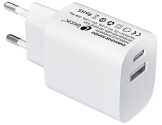 Leotec Cargador 20W 1xUSB-C PD + 1x USB-A Blanco