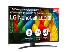 LG AI 43NANO81A6A 43 4K Ultra HD NanoCell Smart TV Negro