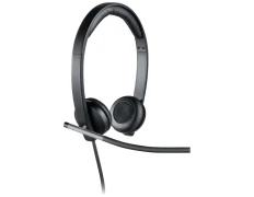 Logitech H650e Auriculares en Negro y Plata