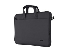MALETÍN DE PORTÁTIL 16" TRUST BOLOGNA ECO NEGRO | COMPARTIMENTO PRINCIPAL ACOLCHADO