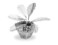 Maqueta 3D Metal Fascinations Planta Sago Palm Tree - Montaje sin pegamento ni soldadura