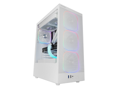 CAJA ATX MARS GAMING MCNEBULAW BLANCO LATERAL CRISTAL TEMPLADO FRONTAL MESH GPU 302mm