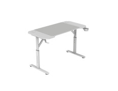 MESA GAMING MARS MGD ERGO 120 BLANCO 120x60 ALTURA REGULABLE CHASIS ACERO ALF. XXL