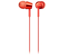 Sony MDR-EX155AP Auriculares Rojos con Micrófono Dinámico 9mm