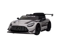 Coche eléctrico Mercedes AMG GT3 Gris para niños