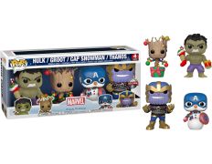FUNKO POP! MARVEL HAPPY HOLIDAYS PACK 4 (HULK/GROOT/CAP SNOWMAN/THANOS)