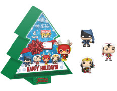 FUNKO POCKET POP! DC SUPER HEROES: HAPPY HOLIDAYS! (4 PACK)