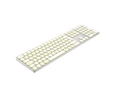TECLADO COOLBOX WIRELESS RETROILUMINADO MOONLIGHT BLANCO ALUMINIO RECARGABLE
