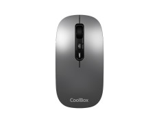 MOUSE COOLBOX MULTIDISPOSITIVO IA W02-G GRIS BT5.0 BT3.0 2.4GHz 1600dpi 6 BOTONES BATERIA 500mAh