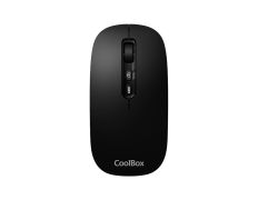 RATÓN MULTIDISPOSITIVO COOLBOX IA W02-B BT5.0 BT3.0 2.4GHz 1600dpi 6 BOTONES BATERÍA 500mAh NEGRO
