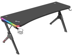 Mesa Gaming Mars Gaming RGB XL Black 160x60 cm