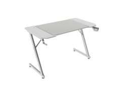 MESA MARS GAMING MGD X120 - Chasis de Acero - Tablero Blanco 120x60 - Diseño Fibra de Carbono - Alfombra XXL