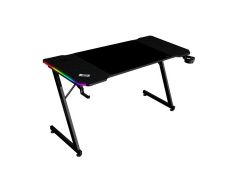 Título optimizado: Mesa Mars Gaming MGDX140RGB Chasis en acero y fibra de carbono RGB, Negro