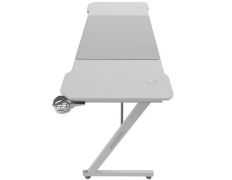 MESA GAMING MARS MGDX160W BLANCO | Mesa Fibra de Carbono Chasis Acero 160x60x75 | Gestion Cables
