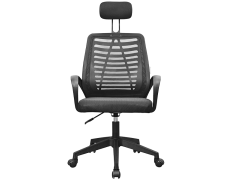Silla Ergonómica Mars Gaming Negro con Reposacabezas Ajustable y Respaldo en Malla Transpirable