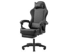 Silla Gamer Mars Gaming MGCXBK Negra - Reclinable Reposabrazos Ajustable Reposapiés Cojines