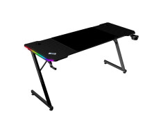 MESA MARS GAMING MGDX160RGB - Mesa Gaming Fibra de Carbono Negro con Chasis Acero RGB