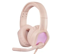 Headset Auriculares Mars Gaming MH320 Pink Hi-Fi Ultra-Bass 3D Jack 3.5mm Iluminación RGB Flow