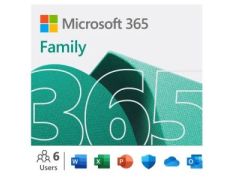 Microsoft 365 Family Español - Subscripción 1 Año para 6 Usuarios en Mismo Hogar