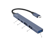 MINI DOCK USB-C COOLBOX - USB-C PD/USB-C/2xUSB 2.0/USB 3.0