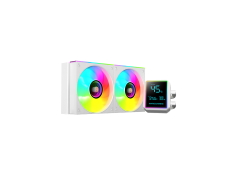 Sistema de Refrigeración Líquida Mars Gaming MLLCDPRO240W 500W TDP Pantalla LCD Blanca 2X120mm ARGB