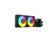 Sistema de Refrigeración Líquida MARS GAMING MLLCDPRO240 ARGB 500W - Negro - 2X120mm TDP Pantalla LCD