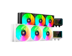 Sistema de Refrigeración Líquida Mars Gaming ML-TWO360W Blanco 3x120mm ARGB 600W TDP