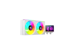 Sistema de Refrigeración Líquida Mars Gaming MLVISIONII240W Blanco 2x120mm ARGB - 500W TPD