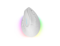 Mouse Mars Gaming MMSKW Wireless Ergo Blanco 8400 DPI - 9 Botones Mecánicos