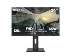 Monitor Nilox NXM24REG12065 FHD 24" USB-C HDMI DP 120Hz 4ms 250cd/m² 65W VESA 100x100 regulable