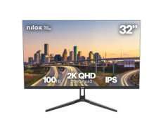 Monitor Nilox NXM322K1001 32" QHD IPS 2K HDMI DP 120Hz 4MS VESA 100x100 Negro