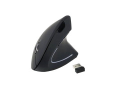 MOUSE VERTICAL WIRELESS ERGO EQUIP 1600DPI 5 BOTONES COLOR NEGRO LIFE