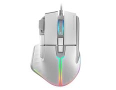 Mouse Mars Gaming MM-XT Blanco 12800DPI RGB con Cable Feather Paracord