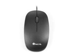 Mouse NGS Flame Black Óptico por Cable con Conexión USB-C